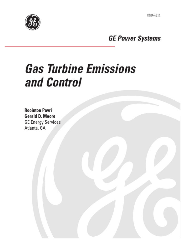 Gas Turbine Emission and Control General Electric | PDF | Exhaust Gas ...