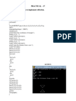 Practical - 17 AIM: Write A Program To Implement Reflection. Program