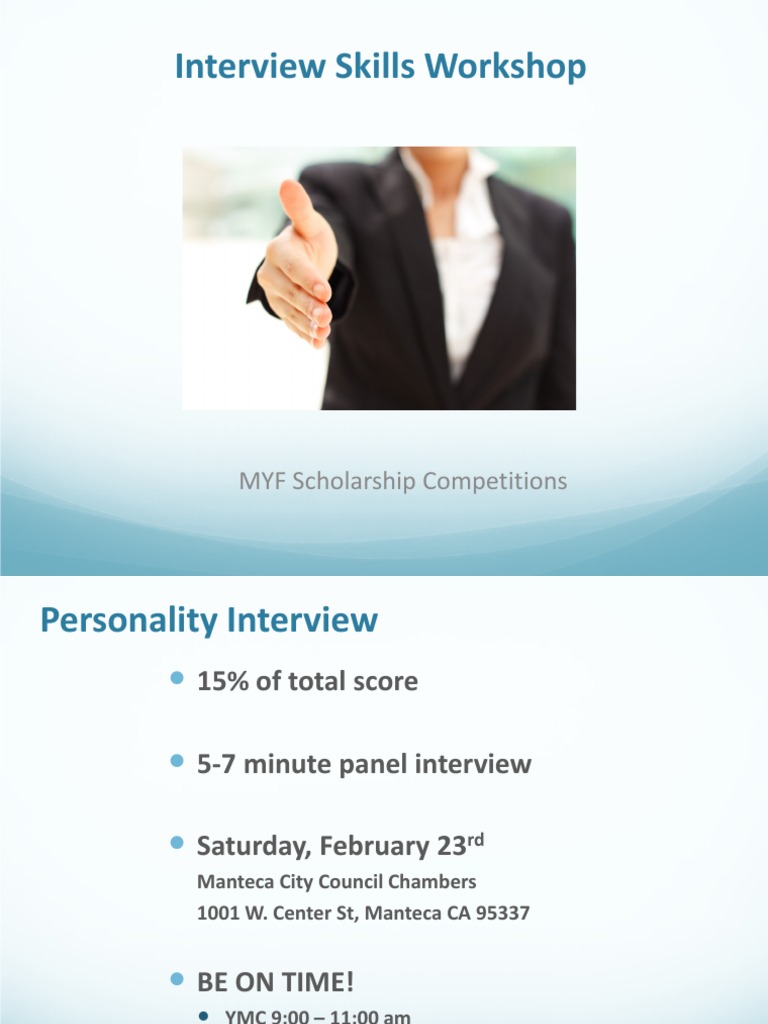 Interview Communicative Skills Workshop | PDF