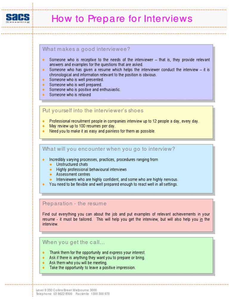 Interview Preparation Tips for Success | PDF | Job Interview | Interview