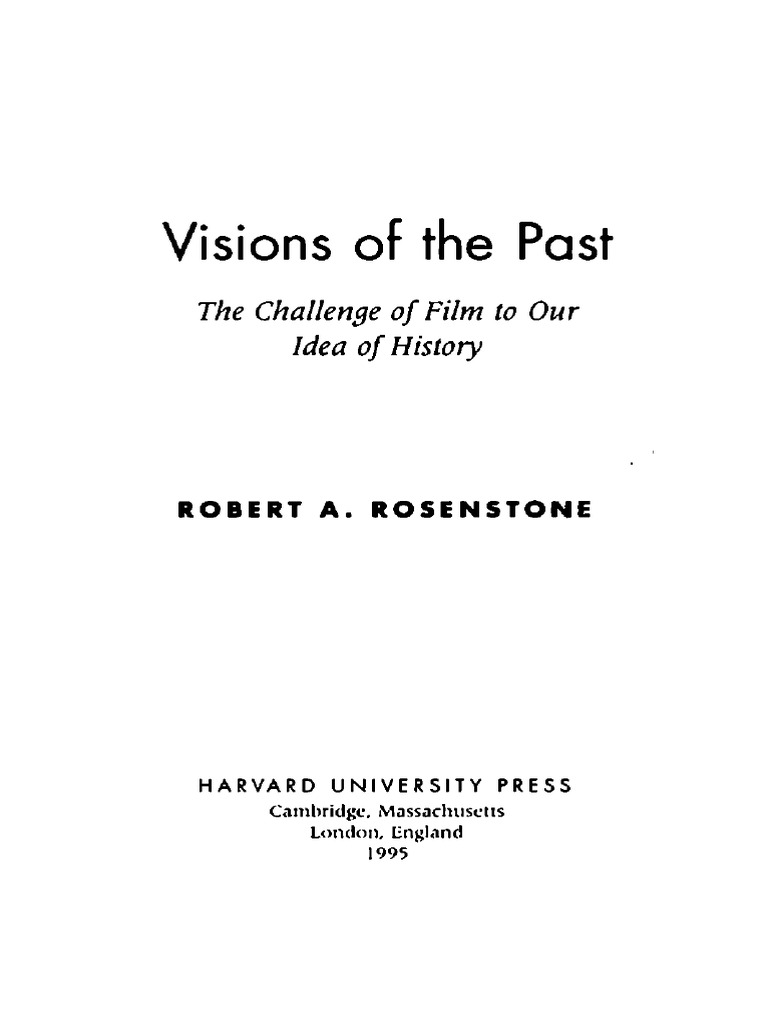 R. A. ROSENSTONE - Visions of The Past | PDF | Foreign Language Studies