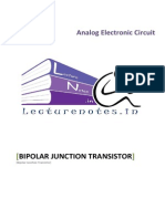 Bipolar Junction Transistor: Analog Electronic Circuit