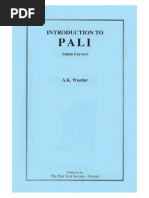 Download Warder a K Introduction to Pali by dglivio SN225944680 doc pdf