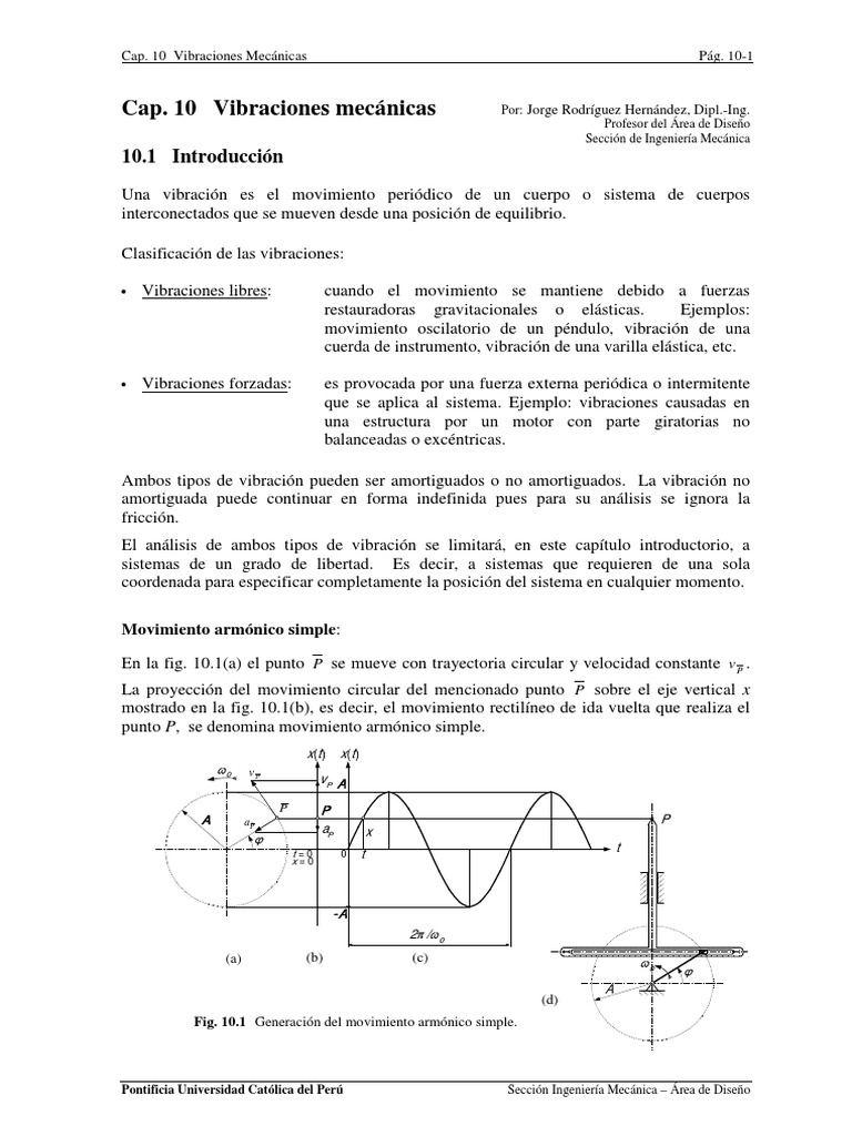 Vibraciones Mecánicas: Ejercicios Resueltos | PDF | Péndulo | Oscilación
