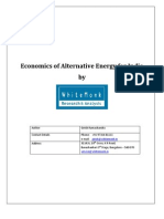 Economics of Alternative Energy for India
