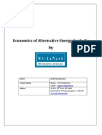 Economics of Alternative Energy For India