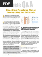 Two Way Slab Punching Shear Check