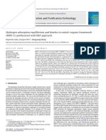 Hydrogen Adsorption Equilibrium and Kinetics in Metal-Organic Framework