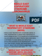 Middle East Respiratory Syndrome - Coronavirus