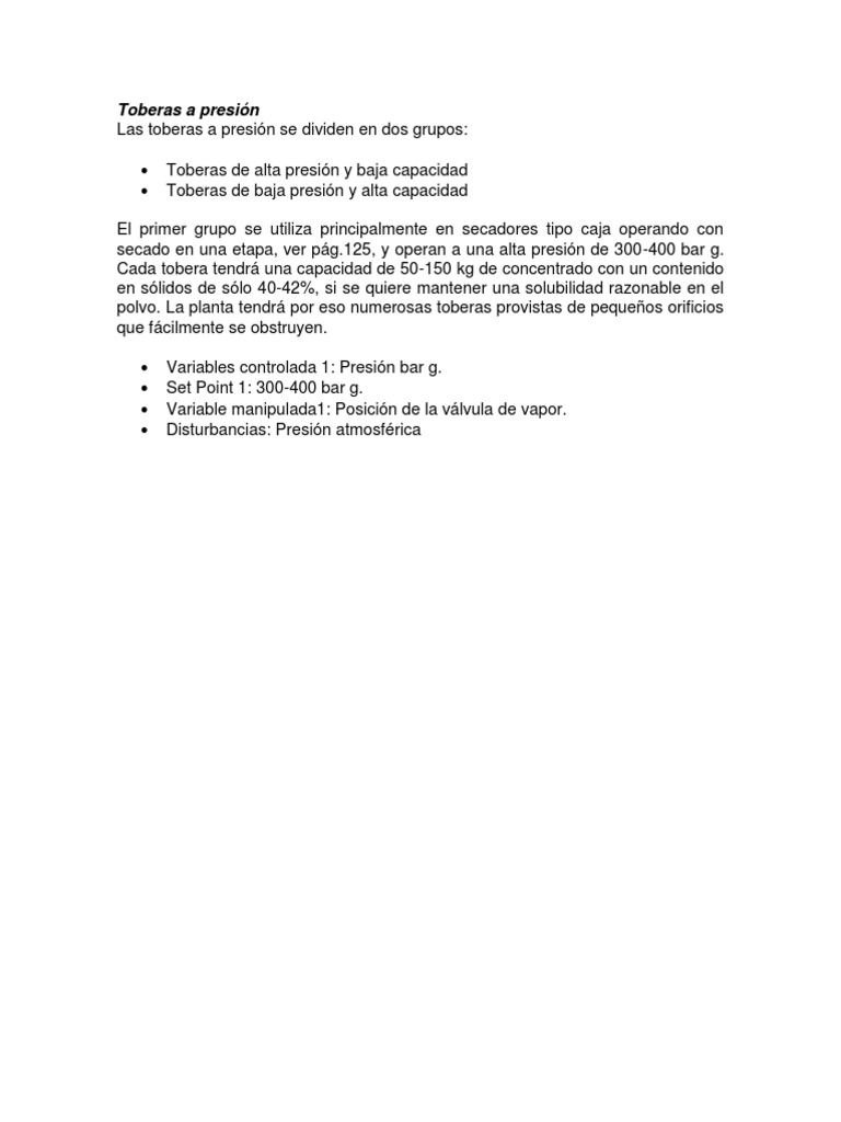 Toberas A Presión | PDF