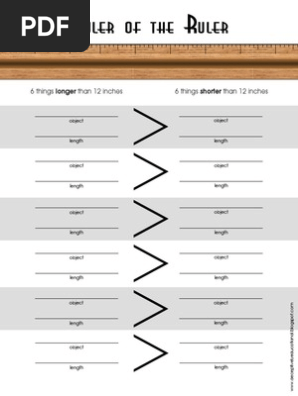 Ruler of the Ruler Worksheet