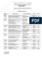 PTPGPM - Mid Term - Exam Schedule May 5-11, 2014