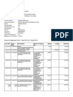 Account Statement From 1 Apr 2014 To 1 May 2014: TXN Date Value Date Description Ref No./Cheque No. Debit Credit Balance