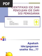 Download 1 - Identifikasi Ide Dan Pengujian Ide Dari Sisi Pemasaran by wina arni SN22598543 doc pdf