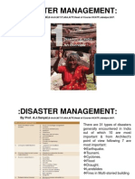 disaster Management:: by Prof. A.J.Sanyal