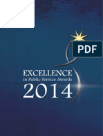 Excellence in Public Service Awards 2014