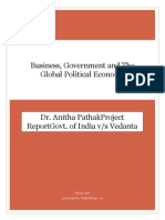 Business, Government and The Global Political Economy: Varun Jain 13020241061 Study Group - 10