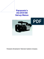 Panasonic's AG-DVX100 Set-Up Menus: Panasonic Broadcast & Television Systems Company