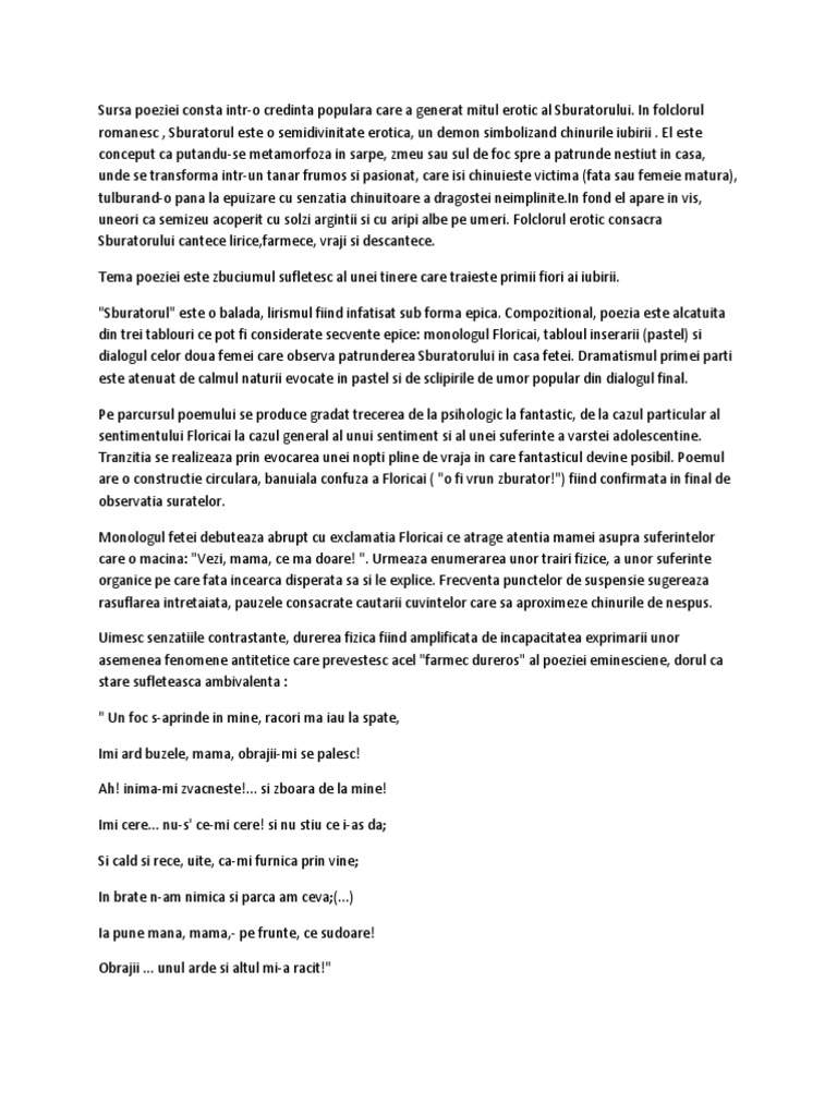 Zburatorul de Ion Heliade-radulescu