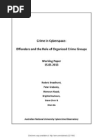 Crime in Cyberspace: Offenders and The Role of Organized Crime Groups