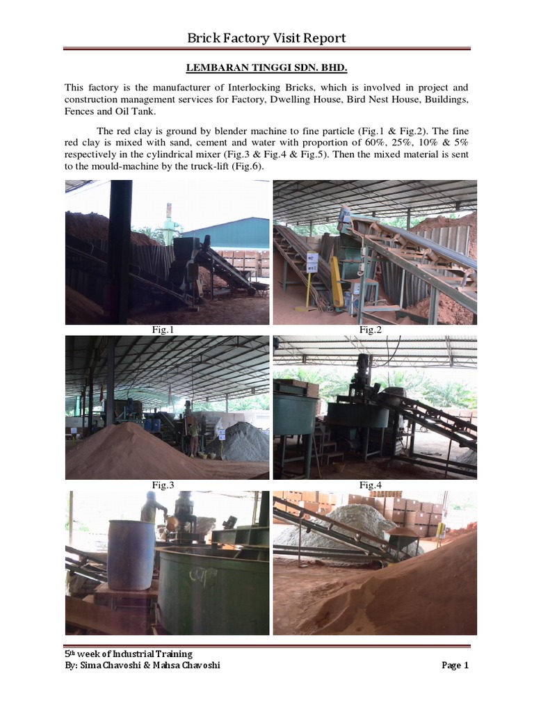 Interlocking Brick Factory Report | PDF | Brick | Masonry