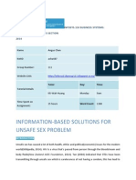 Infosys 110 Group 111 INFORMATION-BASED SOLUTIONS FOR UNSAFE SEX PROBLEM