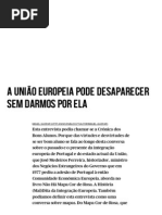 A União Europeia Pode Desaparecer Sem Darmos Por Ela - PÚBLICO