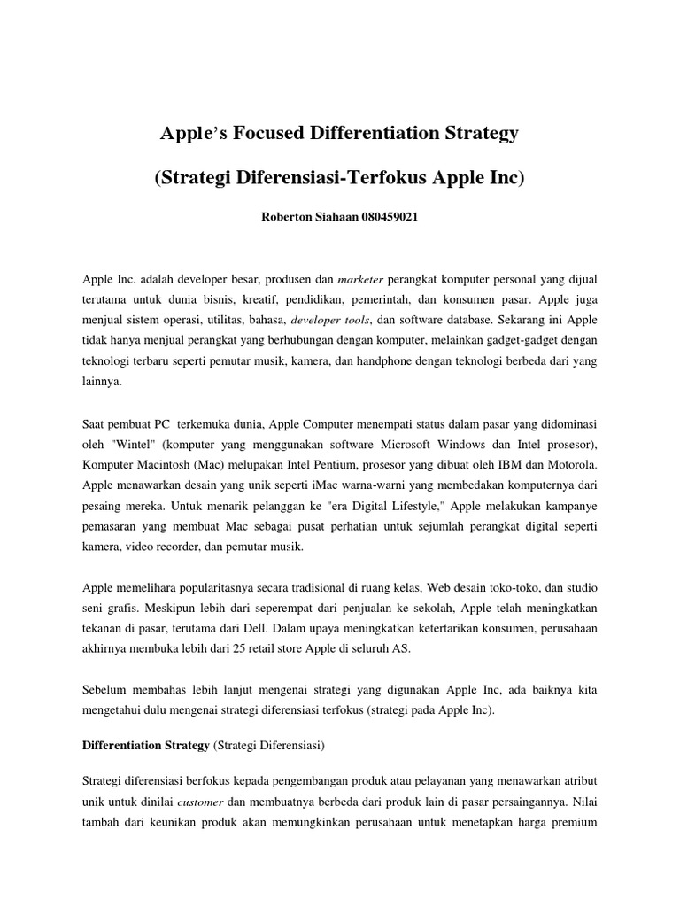 essay about apple inc