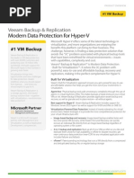 Datasheet - Veeam Backup & Replication - Hyper-V