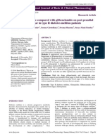 Effect of Glimepiride Compared With Glibenclamide On Post Prandial Blood Sugar in Type II Diabetes Mellitus Patients