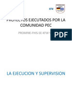 Proyectos Ejecutados Por La Comunidad Pec KFW Viii