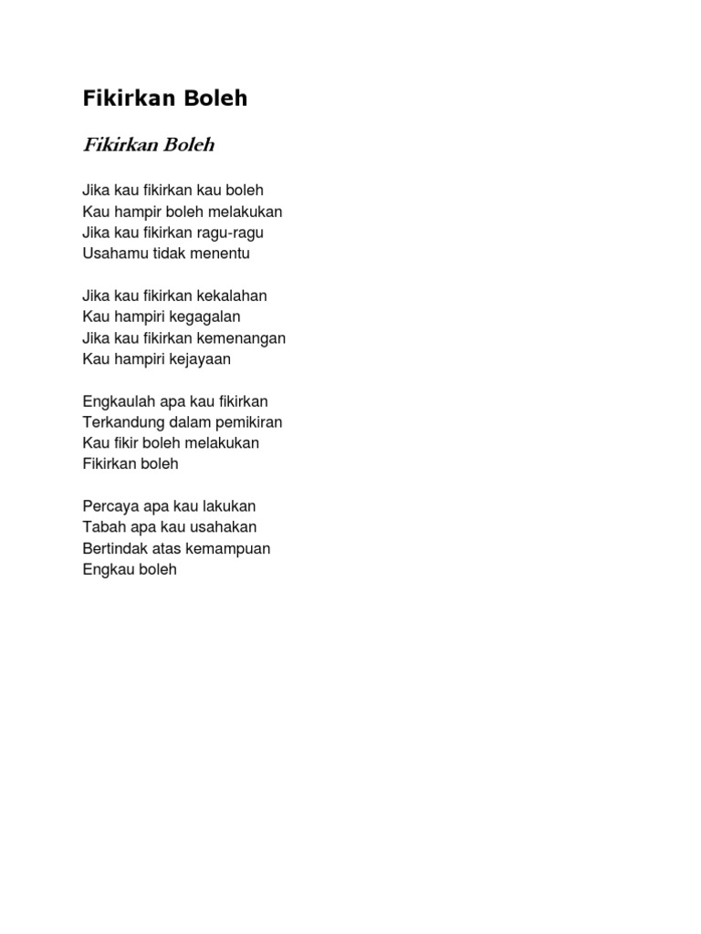 Fikirkan Boleh
