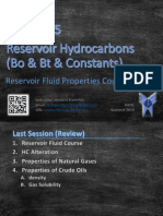 Reservoir Hydrocarbons 