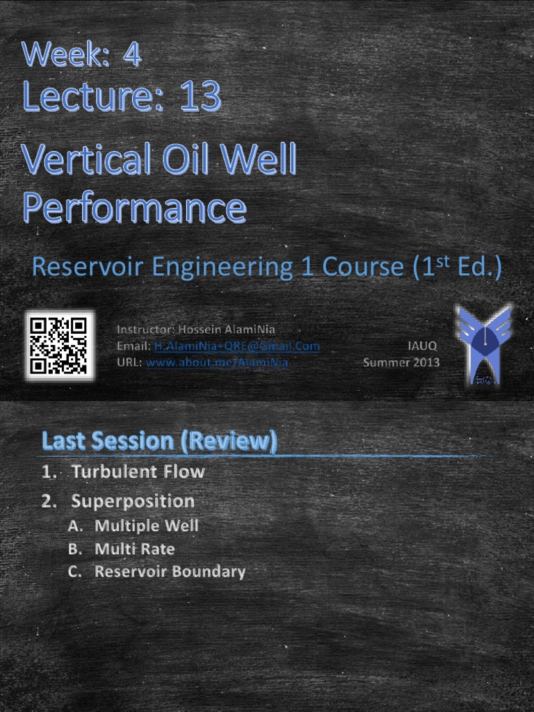 Oil Well Performance Fluid Dynamics Petroleum Reservoir