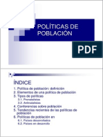 Políticas de Población