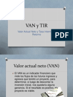 VAN y TIR