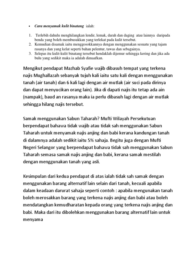 Cara Menyamak Kulit Binatang