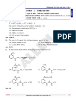 JEE Advanced 2014 Paper I Chemistry Paper Answer Solutions
