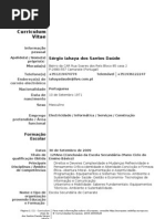 formação primeiro cv preto e branco