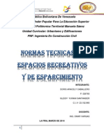 TRABAJO de Normas Técnicas en Espacios Recreativos y de Esparcimiento