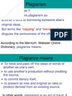 Plagiarism, Referncing & Bibliography