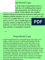 Propositional Logic: If and Only If (Rather Than Plus, Minus, Negative, Times