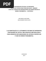 Alfabetizacao Letramento Portadores Textos Leitura