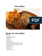 Receta de Mole Poblano