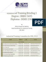 Industrial Training Briefing Part 1-Degree & Diploma-For ISO