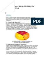 Nine Reasons Why Oil Analysis Programs Fail