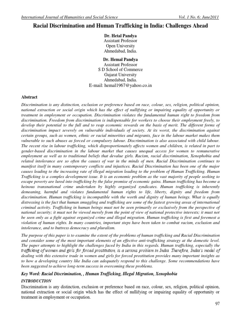 Human trafficking image