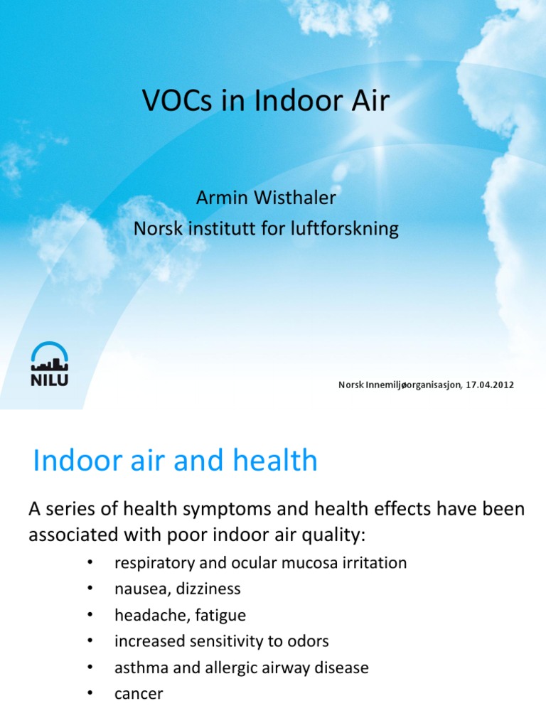 Understanding Sources and Health Impacts of Volatile Organic Compounds