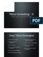 Deep Value Investing Themes by Prof Sanjay Bakshi