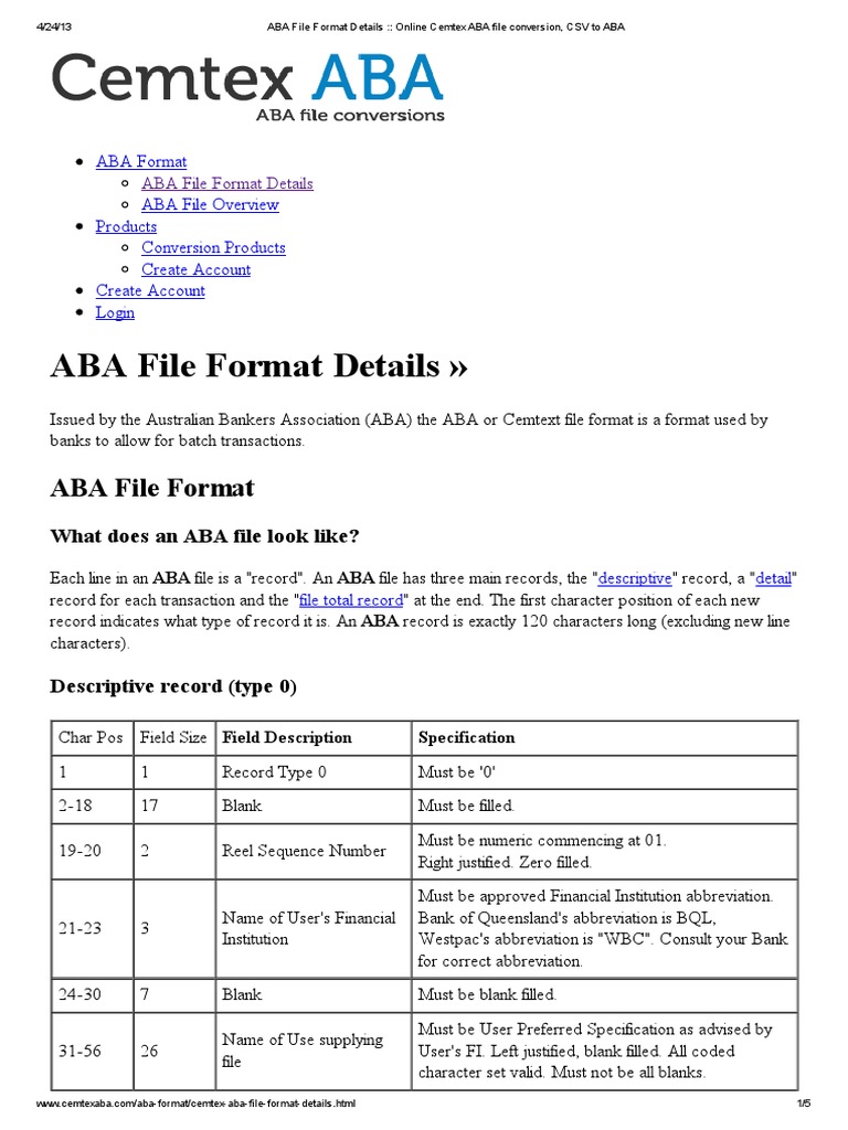 ABA File